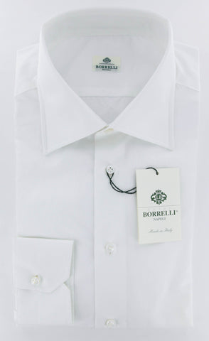 Luigi Borrelli White Shirt - 17 US / 43 EU