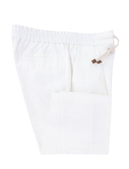 Brunello Cucinelli White Solid Linen Pants - 36/52 - (BC919231)