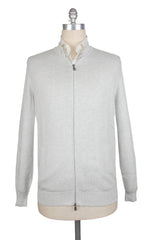 Brunello Cucinelli Light Gray Cotton  Jacket - (BC814239) - Parent