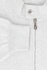 Brunello Cucinelli Light Gray Cotton  Jacket - (BC814239) - Parent