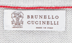 Brunello Cucinelli Light Gray Cotton  Jacket - (BC814239) - Parent