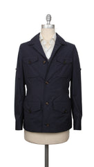 Brunello Cucinelli Dark Blue Cotton Solid Jacket - 38/48 - (BC21220221)