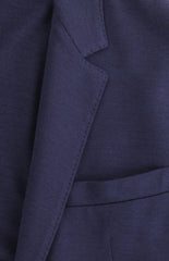 Brunello Cucinelli Navy Blue Silk Blend Solid Sportcoat - (BC1024232) - Parent