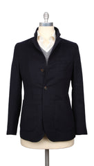 Brunello Cucinelli Midnight Navy Blue Solid Jacket - 48/58 - (BC212202210)