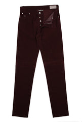 Brunello Cucinelli Burgundy Red Solid Pants - 30/46 - (BC628232)