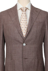 Barba Napoli Light Brown Wool Blend Solid Suit - (BN32227) - Parent