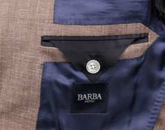 Barba Napoli Light Brown Wool Blend Solid Suit - (BN32227) - Parent