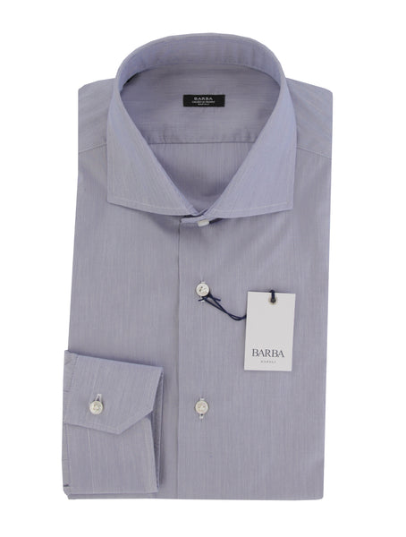 $350 Barba Napoli Blue Striped Shirt - Extra Slim - (BN8202410) - Parent