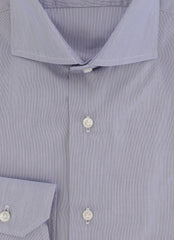 $350 Barba Napoli Blue Striped Shirt - Extra Slim - (BN8202410) - Parent