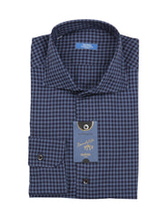 Barba Napoli Dark Blue Shirt - Extra Slim - L US/L EU - (BN330231)