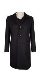 $10500 Brioni Dark Gray Wool Blend Solid Coat - 40/50 - (BR100920241)