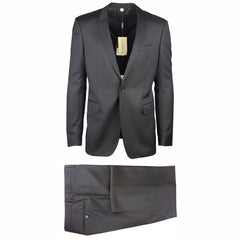 New $2300 Burberry Black Wool Solid Suit - 40/50 - (MANSELL3799698)