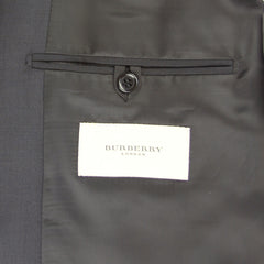 New $2800 Burberry Black Super 150's Solid Suit - (OXFORD3317010) - Parent