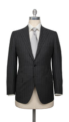 Cesare Attolini Dark Gray Wool Blend Striped Suit - 40/50 - (CA2162211)