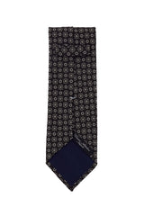 Cesare Attolini Brown Floral Silk Tie (1534)