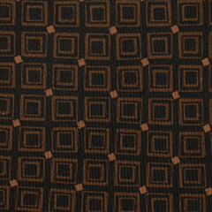 Cesare Attolini Dark Brown Geometric Silk Tie (1536)