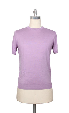 Cesare Attolini Lavender Purple Crewneck Sweater