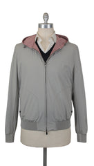 $3510 Cesare Attolini Light Gray Solid Windbreaker - 40/50 - (CA725241)