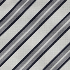 Cesare Attolini Cream Striped Silk Tie (1517)