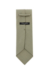 Cesare Attolini Beige Solid Silk Tie (1524)