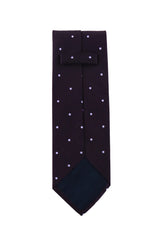 Cesare Attolini Brown Polka Dot Silk Tie (1581)