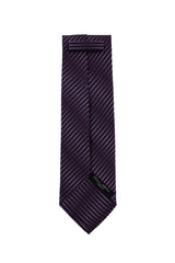 Cesare Attolini Purple Geometric Silk Tie (1576)