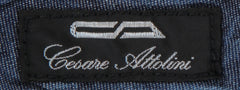 $695 Cesare Attolini Dark Blue Solid Jeans - Slim - (CA522241) - Parent