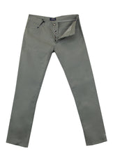 $904 Cesare Attolini Light Green Solid Jeans - Slim -  33/49 - (CA522245)