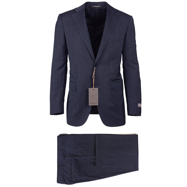 New $1900 Canali Navy Blue Wool Nail Head Suit - (L11280191067131) - Parent