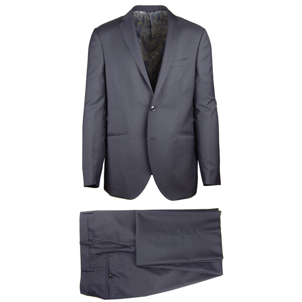 New $2400 Etro Navy Blue Wool Solid Suit - (1A90781200) - Parent