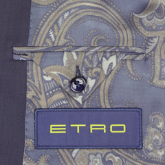 New $2400 Etro Navy Blue Wool Solid Suit - (1A90781200) - Parent