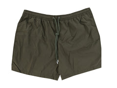 $240 Fedeli Green Solid Swim Shorts - Slim - XXX Large - (FD68242)