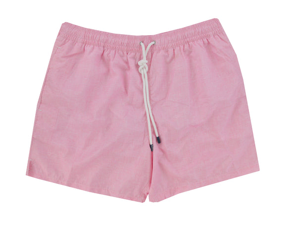 $240 Fedeli Pink Melange Swim Shorts - Slim - (FD68243) - Parent