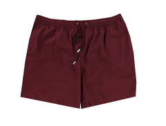 $240 Fedeli Burgundy Red Solid Swim Shorts - Slim - XX Large - (FD68249)