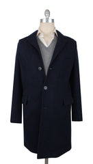 $3250 Fedeli Navy Blue Cashmere Solid Jacket - (FD10120241) - Parent