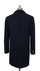 $3250 Fedeli Navy Blue Cashmere Solid Jacket - (FD10120241) - Parent