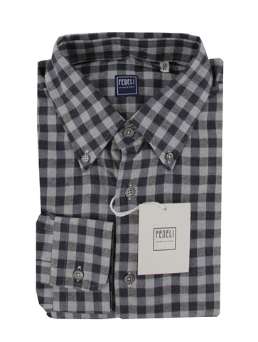 Fedeli Navy Blue Shirt - Slim