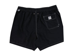 $240 Fedeli Midnight Navy Blue Solid Swim Shorts - Slim - (FD682410) - Parent