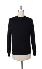 Fiori Di Lusso Midnight Navy Blue Crewneck Sweater - L/52 - (FL67238)