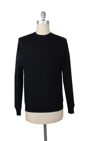 Fiori Di Lusso Midnight Navy Blue Crewneck Sweater