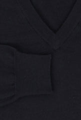 Fiori Di Lusso Midnight Navy Blue V-Neck Sweater - (FL67235) - Parent