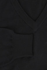 Fiori Di Lusso Black V-Neck Sweater - (FL67234) - Parent