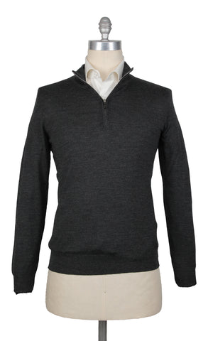 Fiori Di Lusso Dark Gray 1/4 Zip Sweater