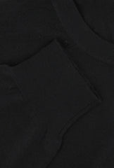 $1225 Fiori Di Lusso Black Cashmere Crewneck Sweater - (FL282512) - Parent