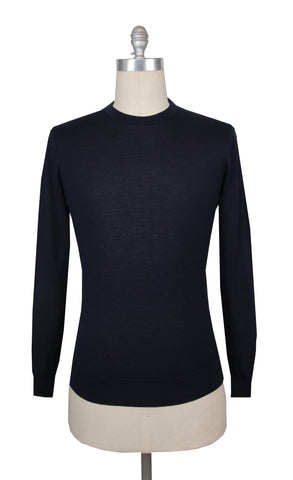 Fiori Di Lusso Navy Blue Crewneck Sweater