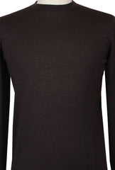 $1225 Fiori Di Lusso Dark Brown Cashmere Crewneck Sweater - (FL282515) - Parent