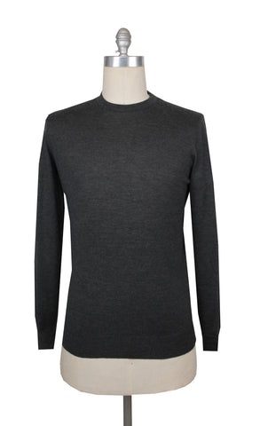 Fiori Di Lusso Dark Gray Crewneck Sweater