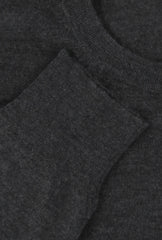 $1225 Fiori Di Lusso Dark Gray Cashmere Crewneck Sweater - (FL282518) - Parent