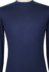 $1225 Fiori Di Lusso Blue Cashmere Crewneck Sweater - (FL282514) - Parent