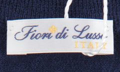 $1225 Fiori Di Lusso Blue Cashmere Crewneck Sweater - (FL282514) - Parent